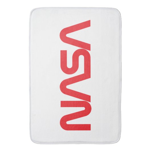 Iconische NASA Circa Bath Mat (Rocket White) (Voorkant Verticaal)