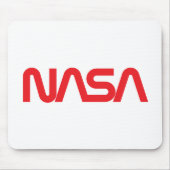Iconische NASA Circa Mousepad (Rocket White) Muismat (Voorkant)