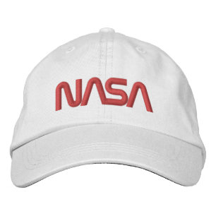 Iconische NASA Circa Rocket White Cotton Geborduurde Pet