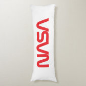 Iconische NASA Circa Rocket White Grade A katoen Lichaamskussen (Voorkant Verticaal)