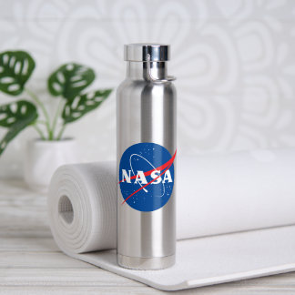 Iconische NASA Mercury Gray Geïsoleerd 22 oz Waterfles