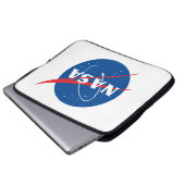 Iconische NASA-raket wit Laptop Sleeve (Voorkant onderkant)