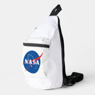 Iconische NASA-raket wit Sling Bag