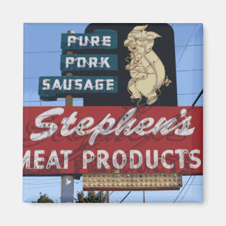  iconische neon "Stephen's Meats"-tekenmagneet Magneet