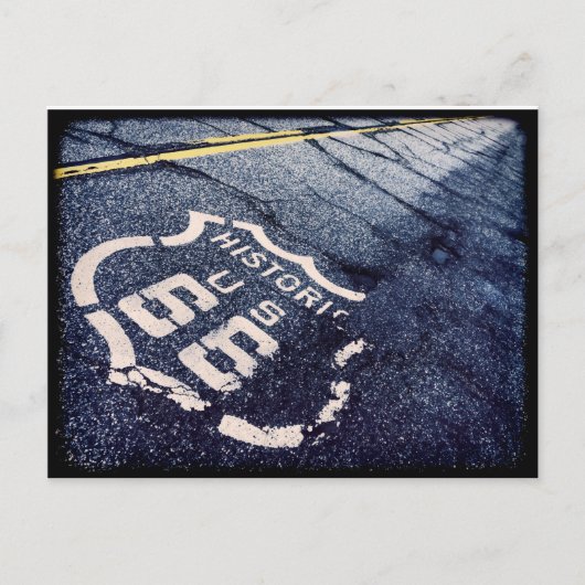 Iconische route 66 briefkaart (Voorkant)