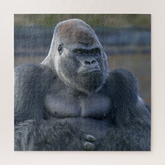 Iconische Silverback Oumbi Legpuzzel (Verticaal)