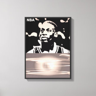 iconische spelersilhouet  canvas afdruk