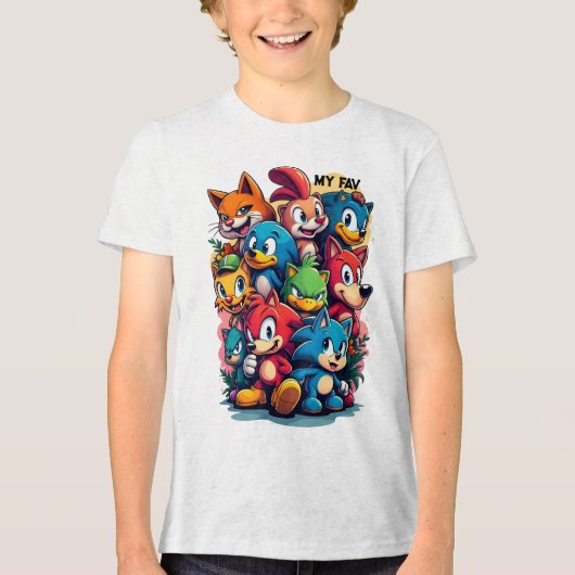 Iconische tekens Tri-Blend shirt (Voorkant)