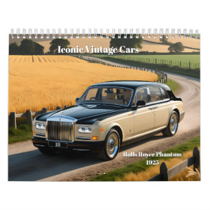 Iconische vintage auto's kalender