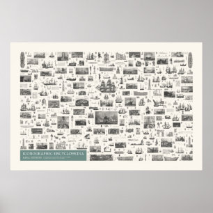 Iconografie - Figuren uit de Mariene Wetenschappen Poster