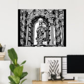 Iconografie Sevilla Black + White Poster (Thuiskantoor)