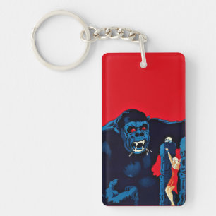 Icoon King Kong Reuzen Aap Monster Film Print Sleutelhanger