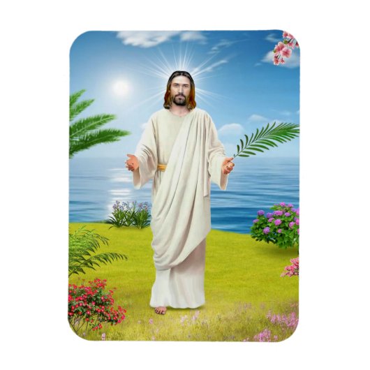 icoon met het afbeelding van Jezus Christus Magneet (Verticaal)