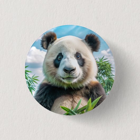 Icoon: panda ronde button 3,2 cm (Voorkant)
