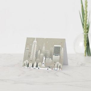 Icoon Standbeeld Liberty & NYC Silhouet Vakantie Kaart