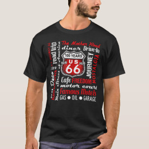 Icoon US Highway 66 100 Jaar Jubileum T-shirt
