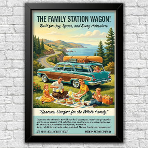 Icoon van 1960s-reclame poster