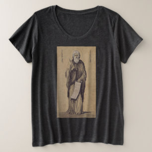 Icoon van de Heilige profeet Elia Heilige Kunst Grote Maat T-shirt