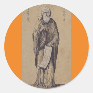 Icoon van de Heilige Profete Elia Heilige Kunst Ronde Sticker