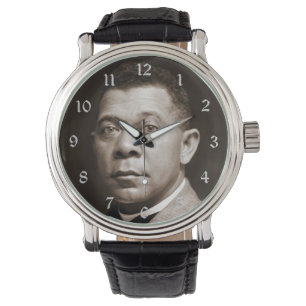 Icoon van de zwarte geschiedenis: Booker T Washing Horloge