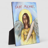 Icoon van Sint-Michaël Fotoplaat (Zijkant)