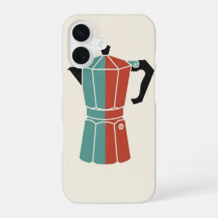 Icoon van vintage Moka-pot iPhone 16 Hoesje