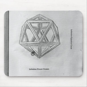 Icosahedron uit de "De Divina Proportione" Muismat
