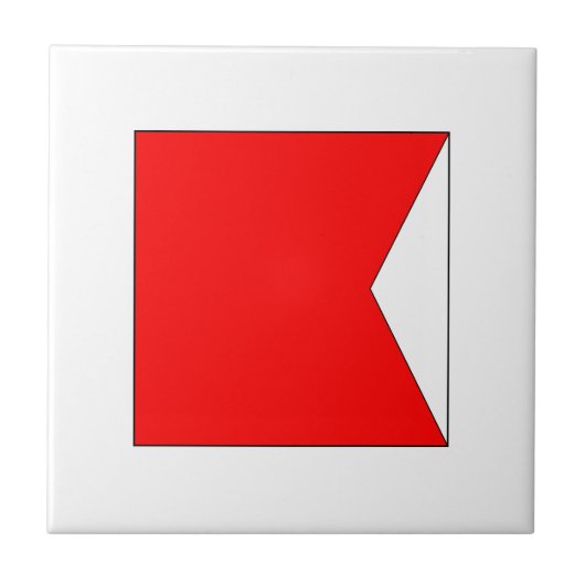 ICS-vlag B Tegeltje (Voorkant)