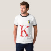 ICS-vlag "K" - Kilo T-Shirt (Voorkant volledig)