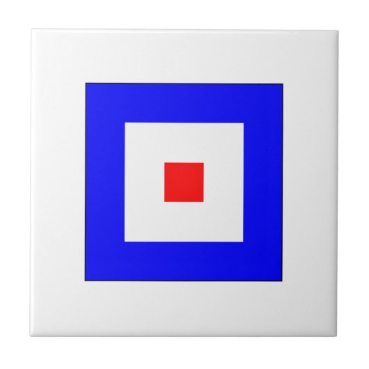 ICS-vlag W Tegeltje (Voorkant)