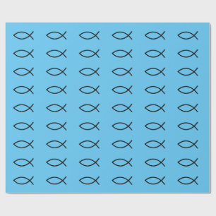 Icthus Fish Wrapping Paper Cadeaupapier