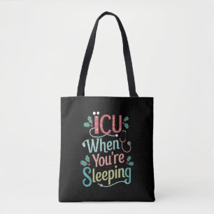 ICU Als Je Slaapt ICU Verpleegster Kerstmis  Draagtas