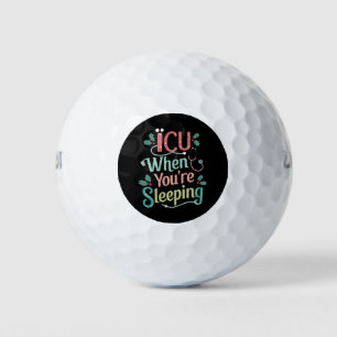 ICU Als Je Slaapt ICU Verpleegster Kerstmis Golfballen