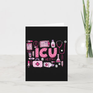ICU Happy Valentines Day Intensive Care Unit Nurse Kaart