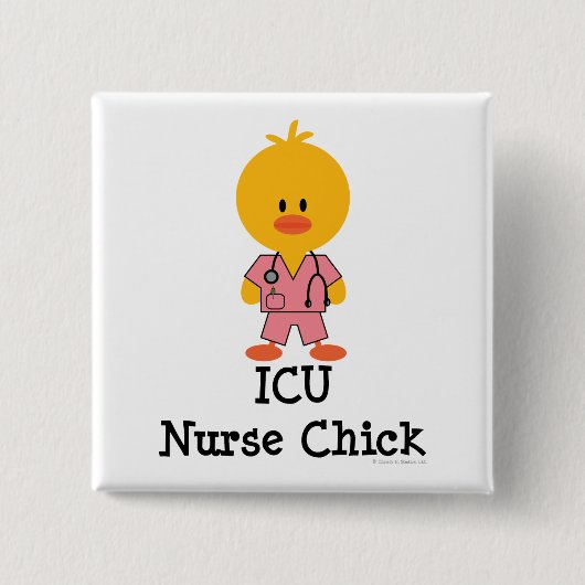 ICU Nurse Chick Button (Voorkant)