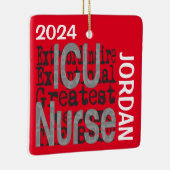 ICU Nurse Extraordinaire CUSTOM Keramisch Ornament (Rechts)