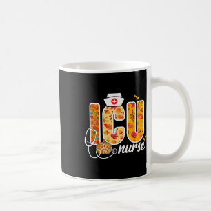 ICU Nurse Herfst Autumn Leaves Thanksgiving Health Koffiemok
