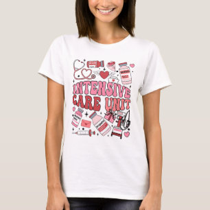 ICU Nurse Valentijnsdag Intensive Care Unit Team T-shirt