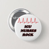 ICU NURSES ROCK RONDE BUTTON 5,7 CM (Voorkant /achterkant)