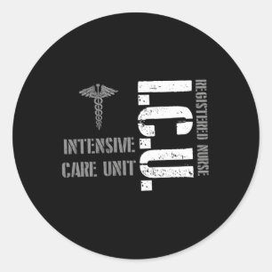Icu Registered Nurse Intensive Care Unit Rn Person Ronde Sticker