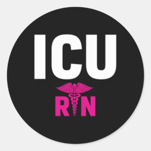 Icu Registered Nurse Intensive Care Unit Rn Person Ronde Sticker