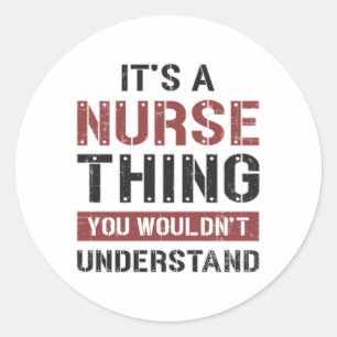 ICU Verpleegkundige Geneeskunde Noodsituatie Zieke Ronde Sticker
