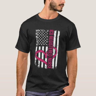 Icu Verpleegkundige Vlag Verpleegsters Afstudeer W T-shirt