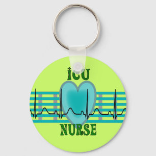 ICU-zurencadeautjes, QRS- en hartontwerp Sleutelhanger