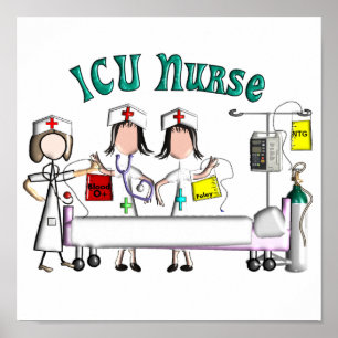 ICU zurse canvas Art - Unieke 3D artistieke grafis Poster