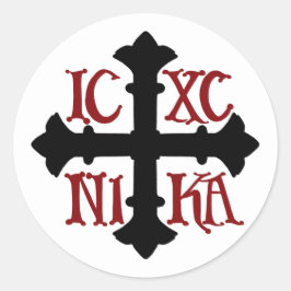 ICXC NIKA Ronde Sticker Blad