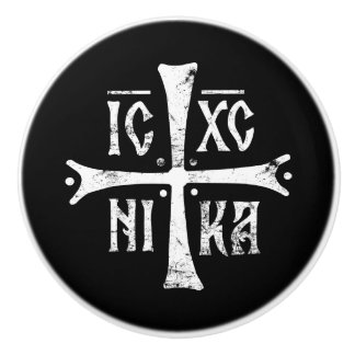 ICXCNIKA kruis orthodoxe religie christendom symbo Keramische Knop
