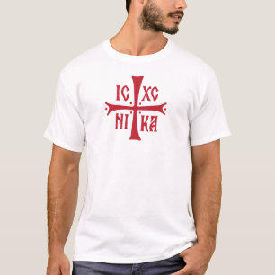 ICXCNIKA kruis orthodoxe religie christendom symbo T-shirt