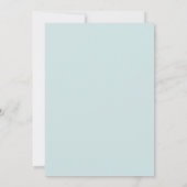 Icy Blue 2 Venue Chuch Wedding Invitation (Dos)