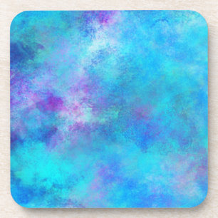 Icy Blue Abstract Design Onderzetter